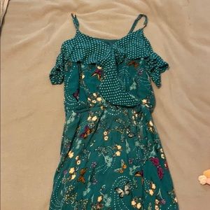 off the shoulder floral dress